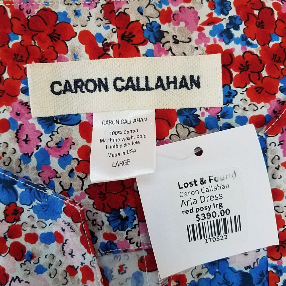 Caron Callahan Aria Dress Red Posy Mini Dress - Picture 11 of 11